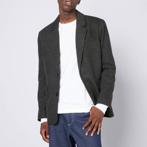 Charcoal Wool Blend Oversized Blazer - American Vintage - Modalova