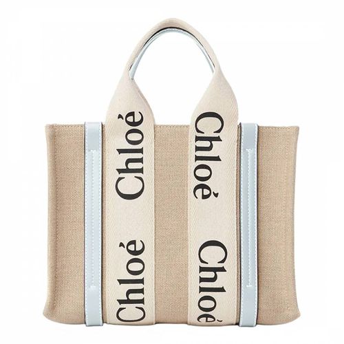 White And Blue Woody Small Tote Bag - Chloe - Modalova