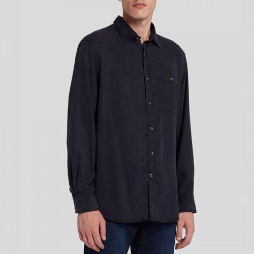 Navy One Pocket Shirt - 7 For All Mankind - Modalova