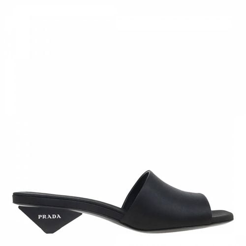 Black Kitten Heel Mule - Prada - Modalova