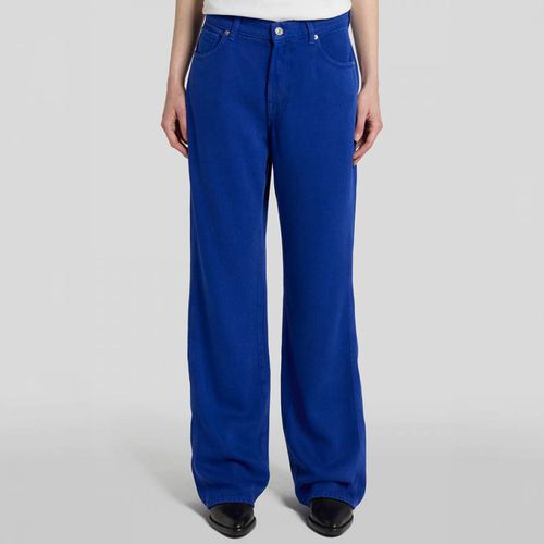 Blue Tess Straight Trousers - 7 For All Mankind - Modalova