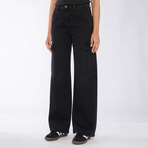 Black Scout Wide Leg Cargo Jeans - 7 For All Mankind - Modalova