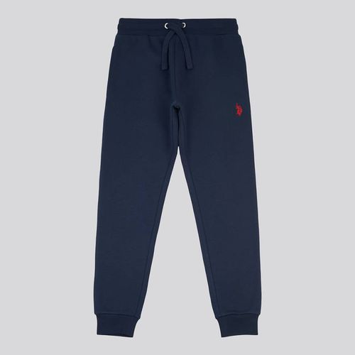 Boy's Navy Cotton Joggers - U.S. Polo Assn. - Modalova