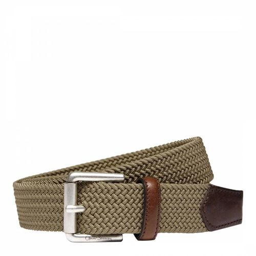 Khaki Sorico Woven Leather Blend Belt - Oliver Sweeney - Modalova