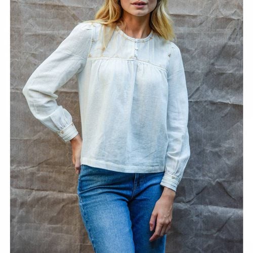 Ivory Elspeth Cotton Blouse - Burgs - Modalova