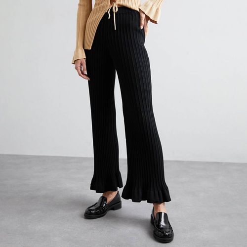 Black Kenzie Knit Trousers - By Malene Birger - Modalova