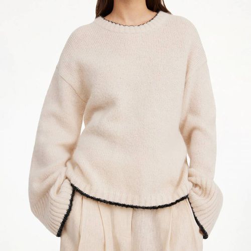 Cream Cierra Knit Wool Blend Jumper - By Malene Birger - Modalova