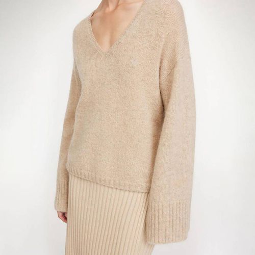 Beige Cimone Wool Blend Jumper - By Malene Birger - Modalova