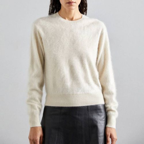 Cream Mantea Knit Wool Blend Top - By Malene Birger - Modalova