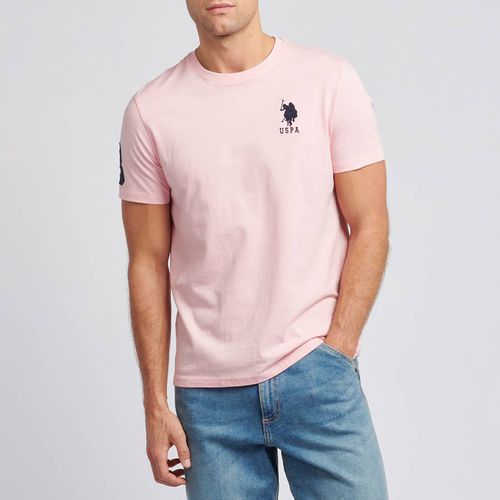 Pink Player 3 Cotton T-Shirt - U.S. Polo Assn. - Modalova