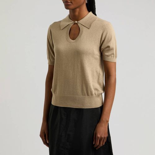 Sand Talallia Knit Wool Blend Top - By Malene Birger - Modalova