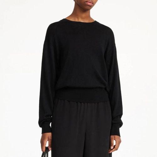 Black Mantea Knit Wool Blend Top - By Malene Birger - Modalova