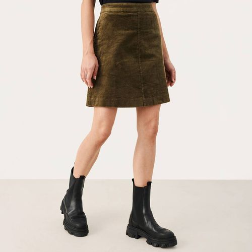 Brown Lings Corduroy Skirt - Part Two - Modalova