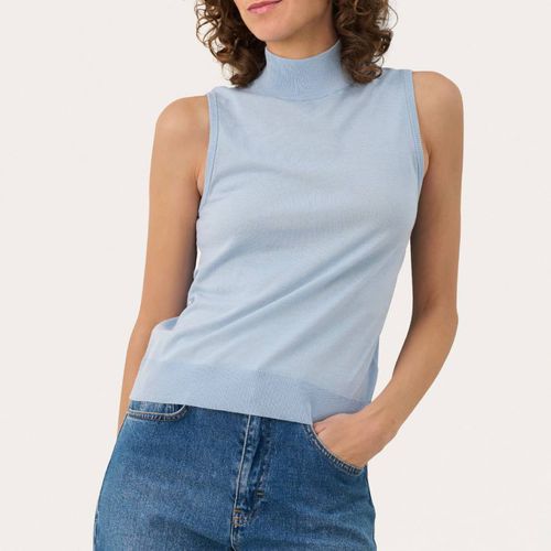 Soft Blue Lise Silk Blend Top - Part Two - Modalova