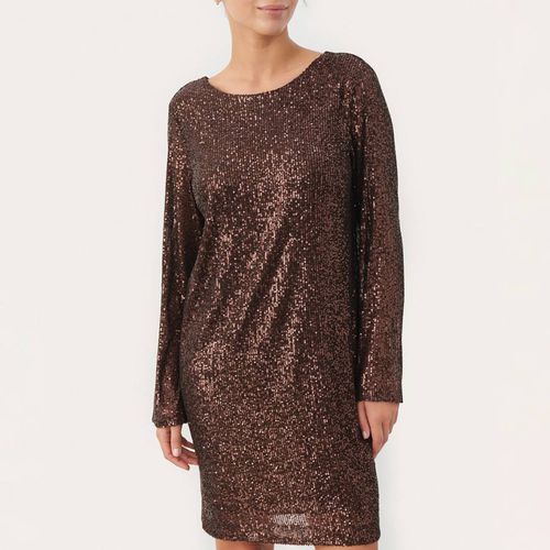 Brown Sequin Dress - Part Two - Modalova