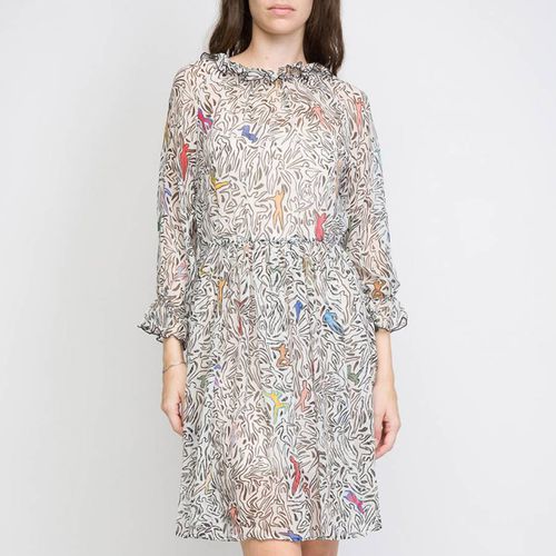 Multi Print Frill Silk Dress - Missoni - Modalova