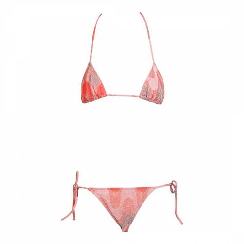 Coral Drawstring Cotton Blend Bikini Set - Missoni - Modalova