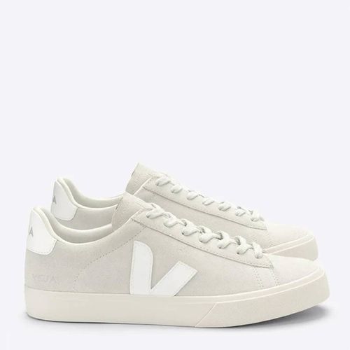 Women's Beige Leather Campo Trainer - VEJA - Modalova