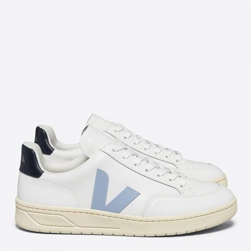 Women's / Light Blue Leather V-12 Trainer - VEJA - Modalova