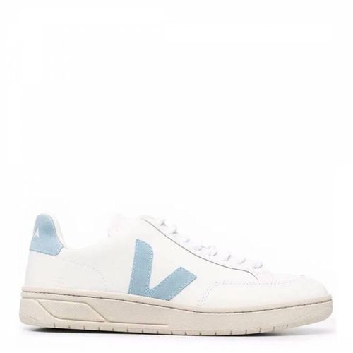 Women's /Blue Leather V-12 Trainer - VEJA - Modalova