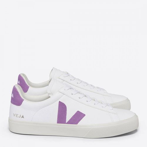 Women's /Lilac Leather Campo Trainer - VEJA - Modalova