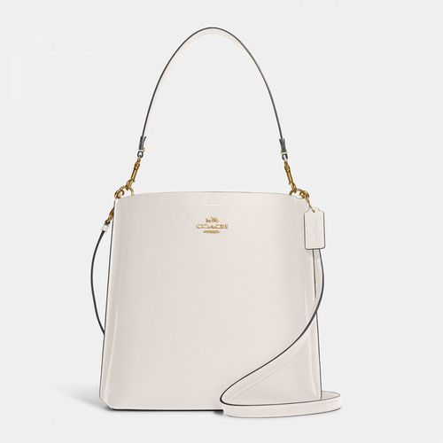 Chalk Double Face Leather Mollie Bucket Bag - Coach - Modalova