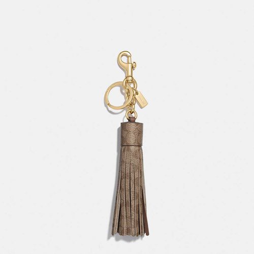 Khaki Signature C Tassel Bag Charm - Coach - Modalova