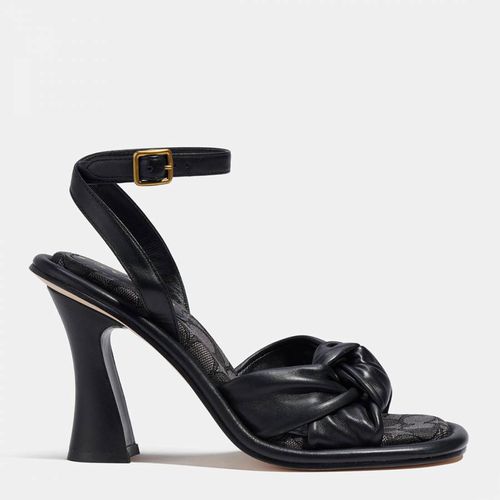 Black Quincey Leather Sandal - Coach - Modalova