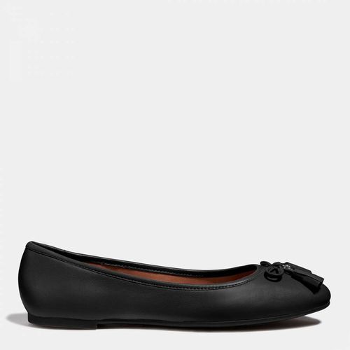 Black Benni Leather Flat Shoes - Coach - Modalova