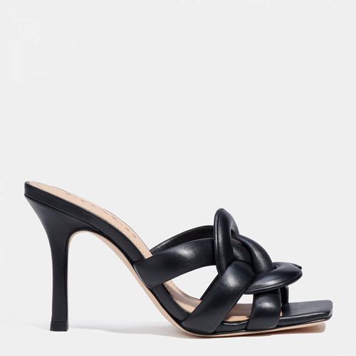 Black Kellie Leather Heeled Sandal - Coach - Modalova