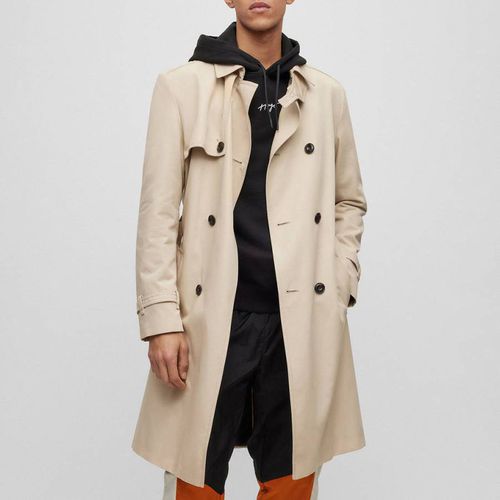 Light Beige Maluks Trench Coat - HUGO - Modalova