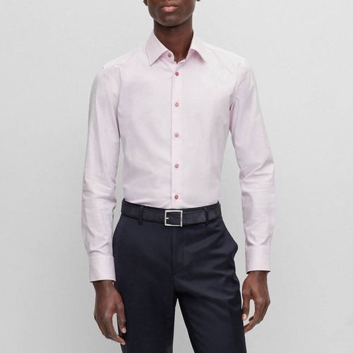 Light Pink Hank Cotton Shirt - BOSS - Modalova