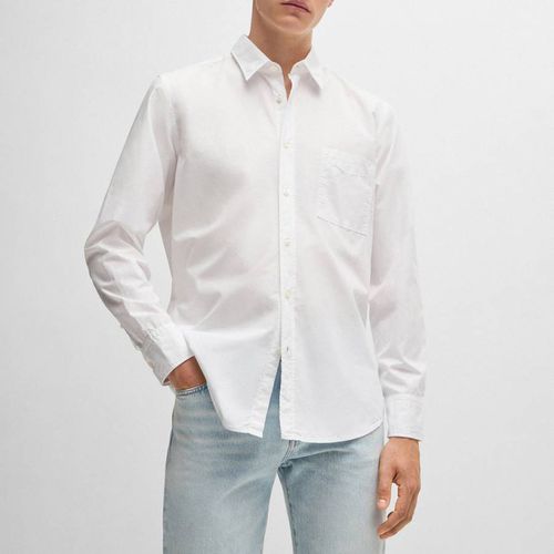 White Relegant Cotton Shirt - BOSS - Modalova