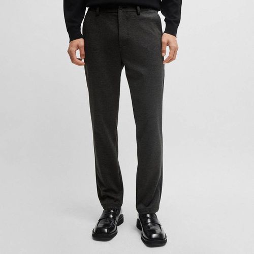 Black Casual Tapered Trousers - BOSS - Modalova