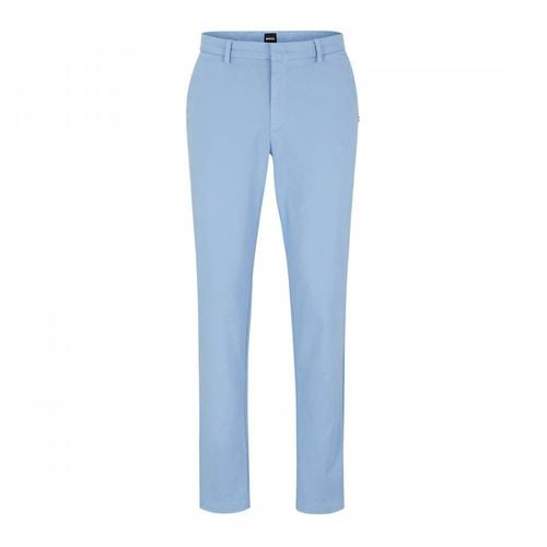 Blue Tailored Slim Fit Trousers - BOSS - Modalova