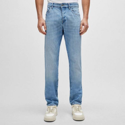 Light Blue Straight Leg Jeans - BOSS - Modalova