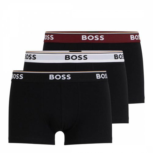 Black 3 Pack Logo Band Boxers - BOSS - Modalova