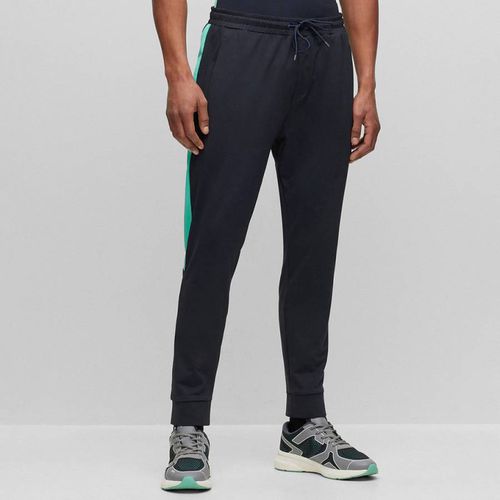 Navy Hicon Contrast Panel Sports Jogger - BOSS - Modalova