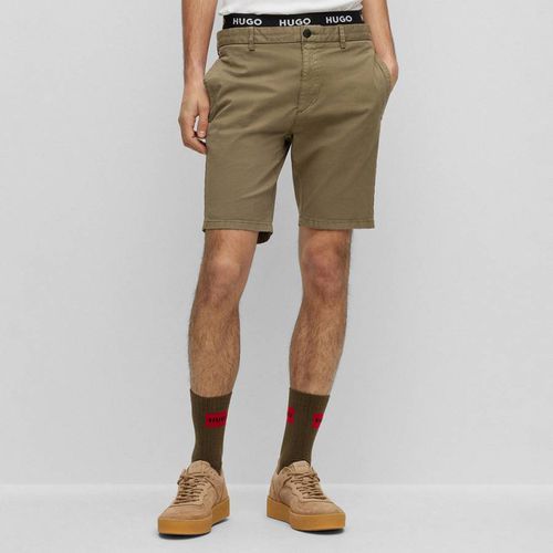 Khaki David Shorts - HUGO - Modalova