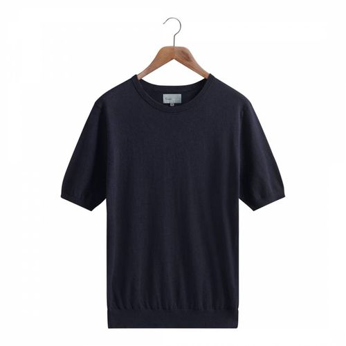 Navy Cotton Cashmere T-Shirt - Kilgour Savile Row - Modalova