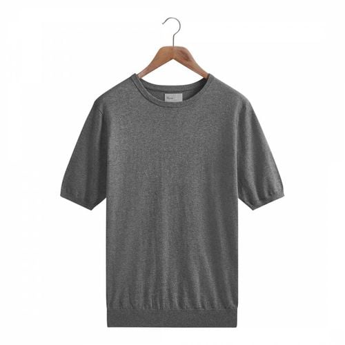 Grey Cotton Cashmere T-Shirt - Kilgour Savile Row - Modalova