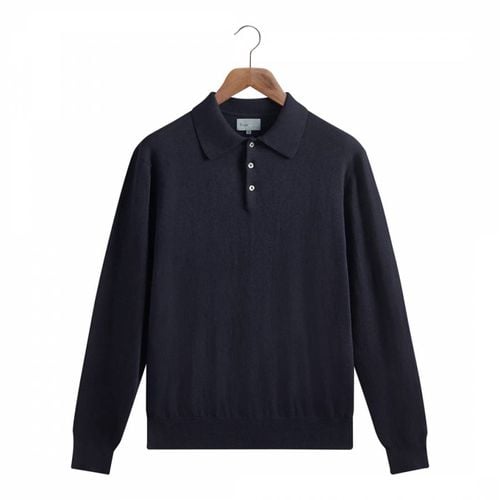 Cotton Cashmere Long Sleeve Polo - Kilgour Savile Row - Modalova