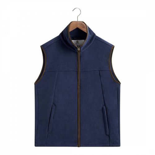 Blue Classic Fleece Gilet - Bernard Weatherill - Modalova