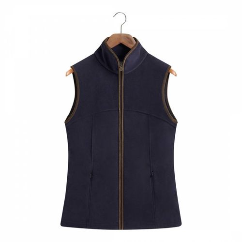 Women's Navy Fleece Gilet - Bernard Weatherill - Modalova