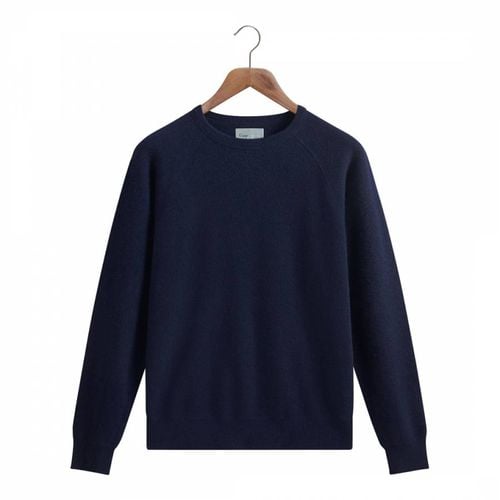 Navy Crew Neck Wool Cashmere Jumper - Kilgour Savile Row - Modalova