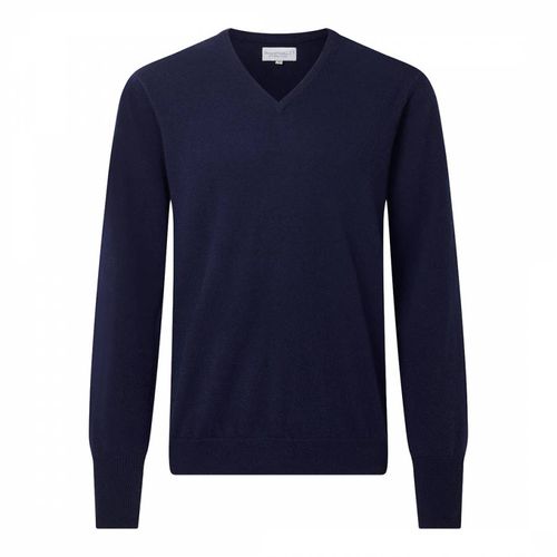 Classic V-Neck Wool Cashmere Jumper - Bernard Weatherill - Modalova