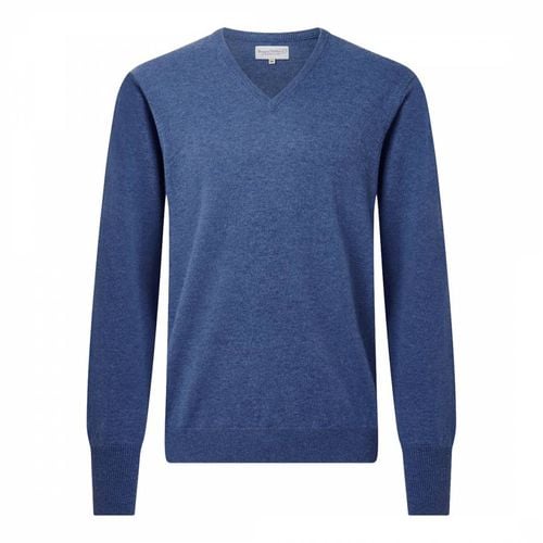 Classic V-Neck Wool Cashmere Jumper - Bernard Weatherill - Modalova