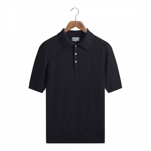 Navy Merino Wool Polo Shirt - Kilgour Savile Row - Modalova