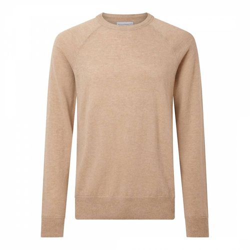 Camel Classic Crew Neck Wool Cashmere Jumper - Bernard Weatherill - Modalova