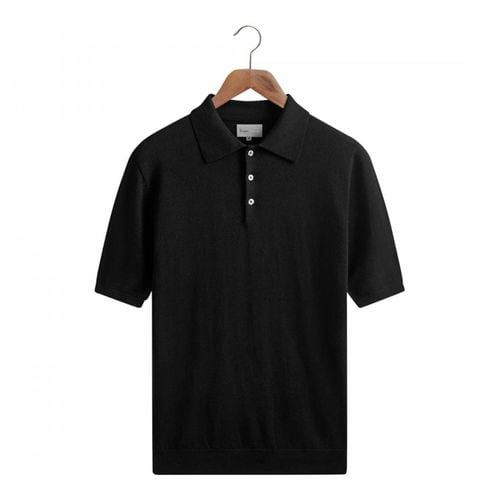 Black Merino Wool Polo Shirt - Kilgour Savile Row - Modalova